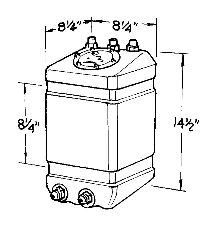 [JAZ220-003-01] Jaz - 3-Gallon Pro Drag Fuel Cell