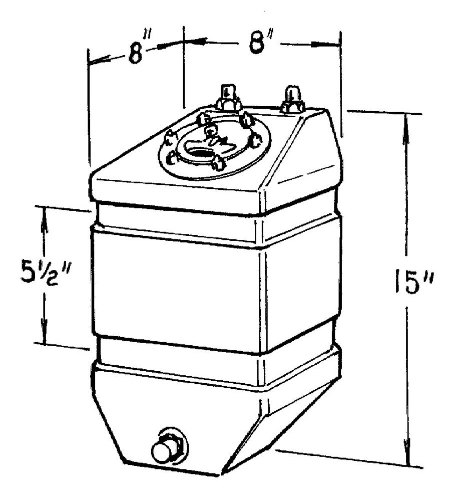 [JAZ220-303-01] Jaz - 3-Gallon Pro Drag Fuel Cell