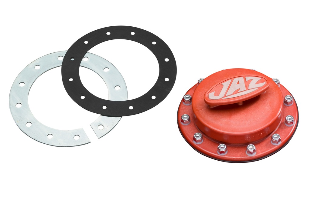 [JAZ350-301-06] Jaz - T-Handle Cap Assembly 12-Bolt - Red Finish