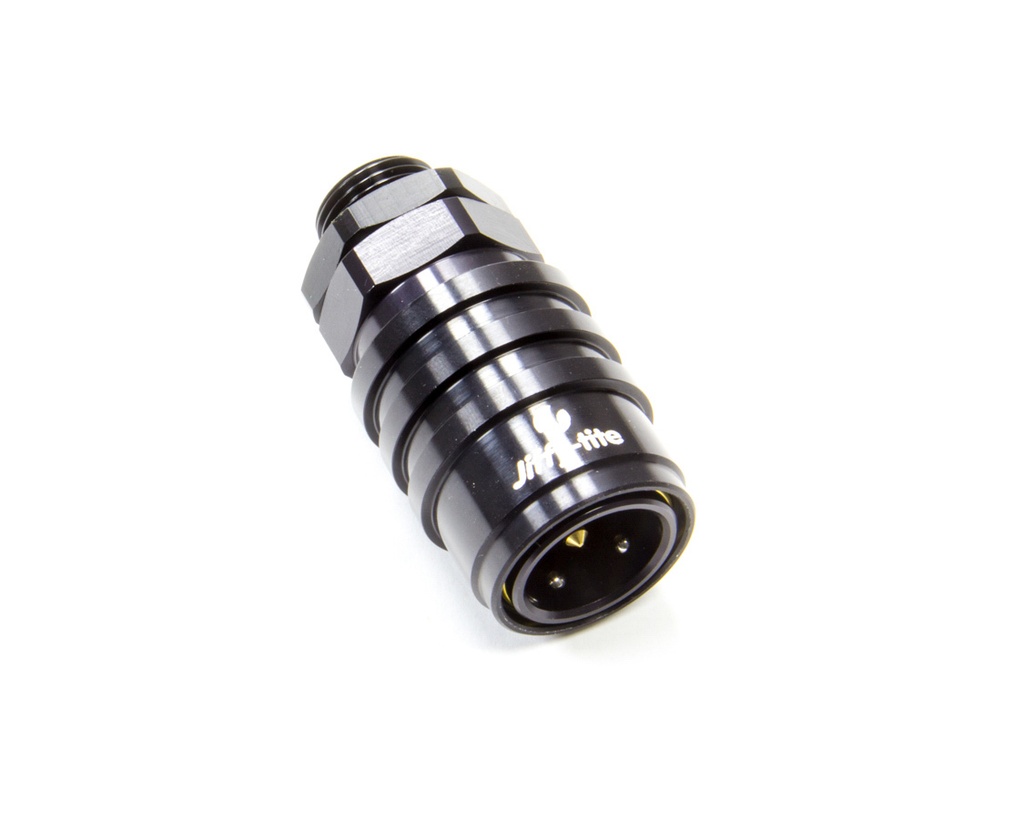 [JFT51108J] Jiffy-Tite - Q/R Male #8 ORB to #8 Socket Valved Black