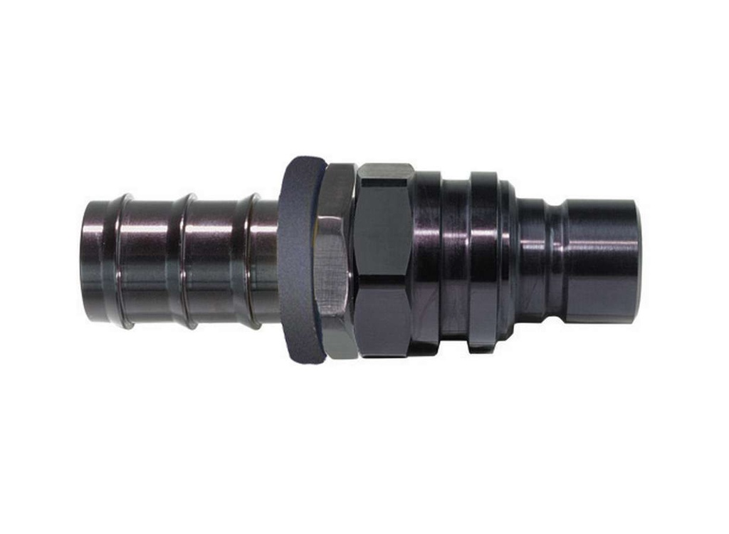 [JFT52508P] Jiffy-Tite - Q/R #8 Male Push Lock Plug Valved Black