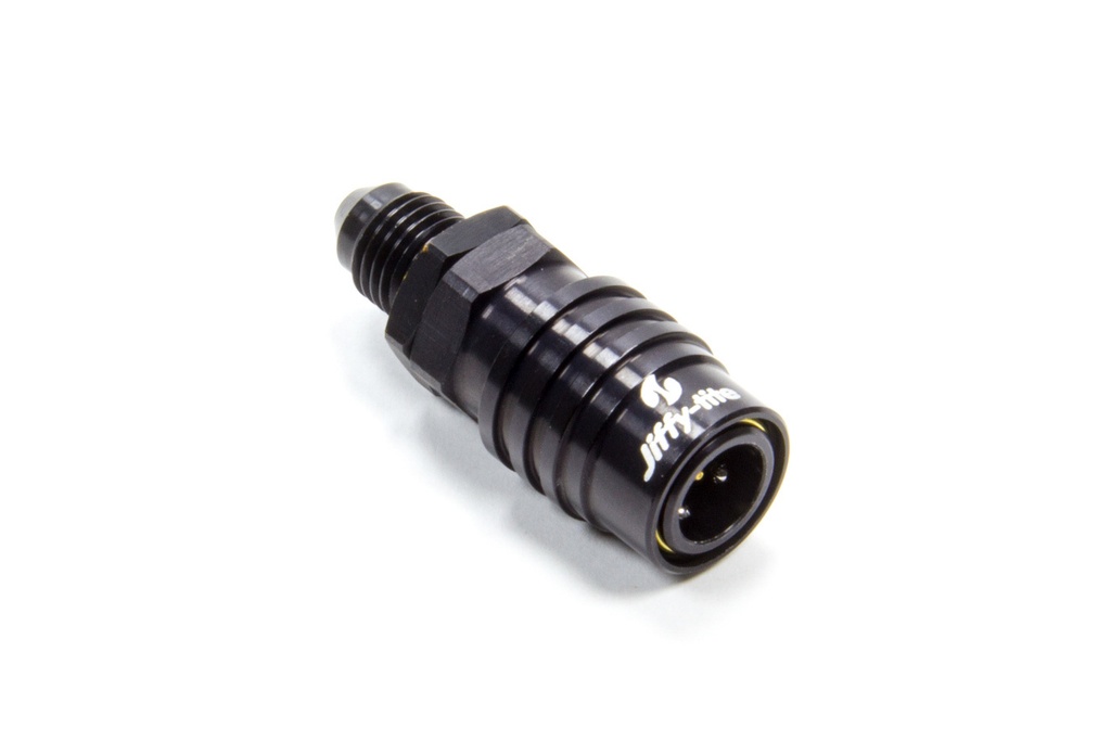 Jiffy-Tite - Q/R #4 Male Str To #4 Socket Valved Black