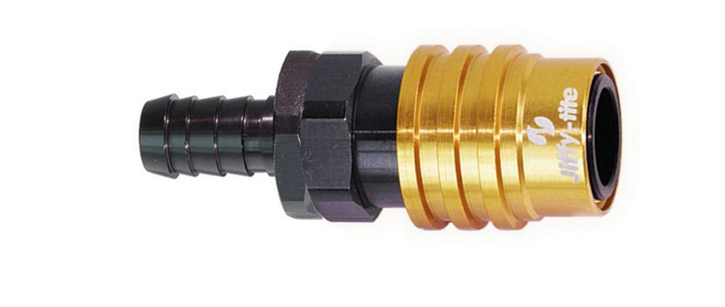[JFT21505] Jiffy-Tite - Q/R #5 Str Male Socket W/Hose Barb-Valved