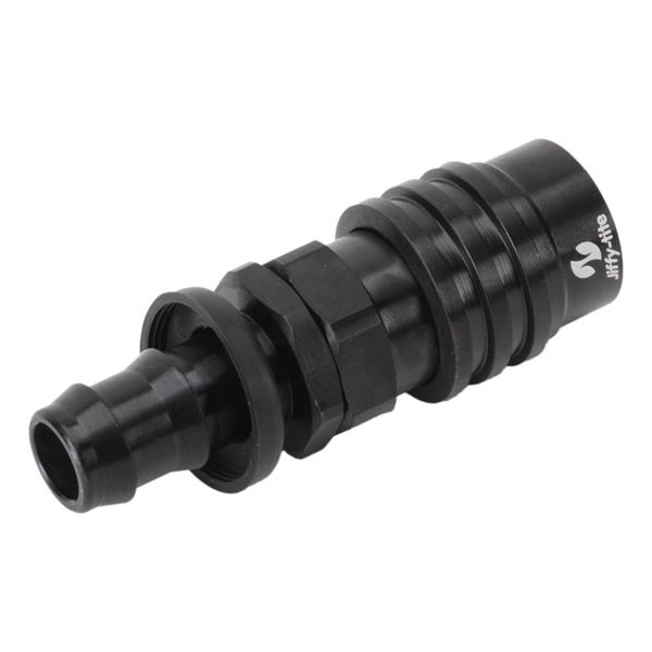 [JFT31508PJ] Jiffy-Tite - #8 An Push Lock Hose End Valved (Black)