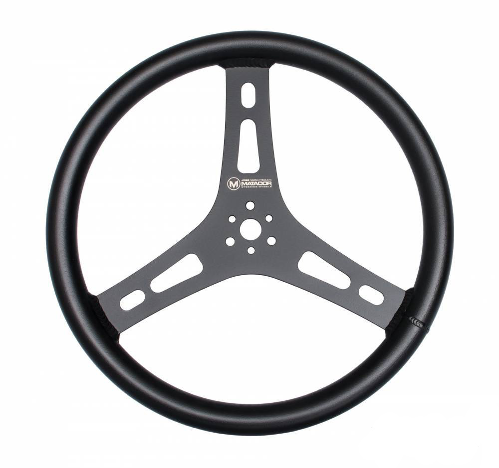 [JOE13550-B] Joes Racing Products - Matador Steering Wheel Black 15in Flat