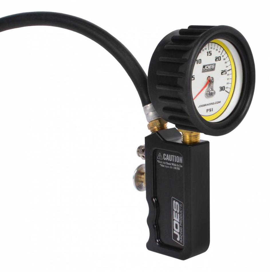 [JOE32490] Joes Racing Products - Tire Inflator 0-30psi Analog Billet Quick Fill