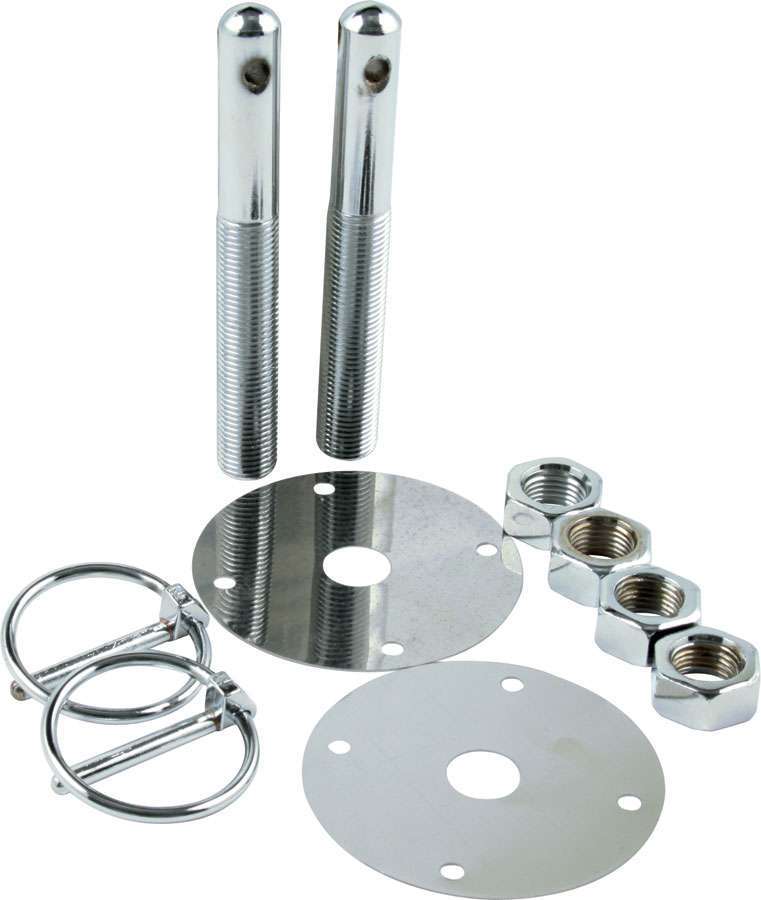 [ALL18512] Allstar Performance - Steel Hood Pin Kit W/ 3/16in Flip-Over Clips
