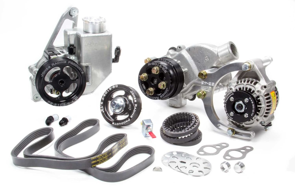 [JRP1441-AR-CE] Jones Racing Products - Serpentine Drive Kit Sbc Crate W/ P/S W/P & Alt