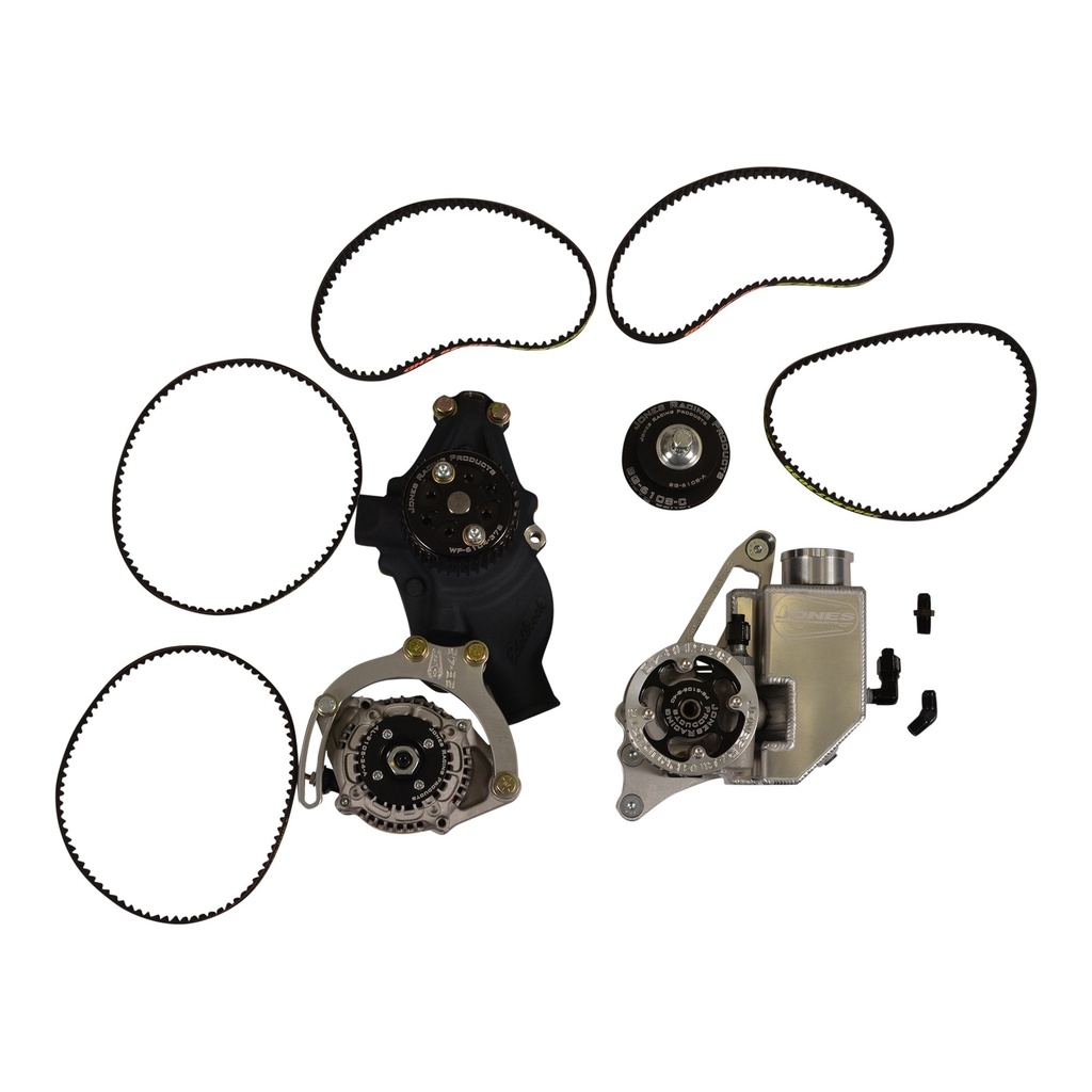 [JRP2441-AR-604] Jones Racing Products - Belt Drive System SBC 604 Crate HTD Aluminum