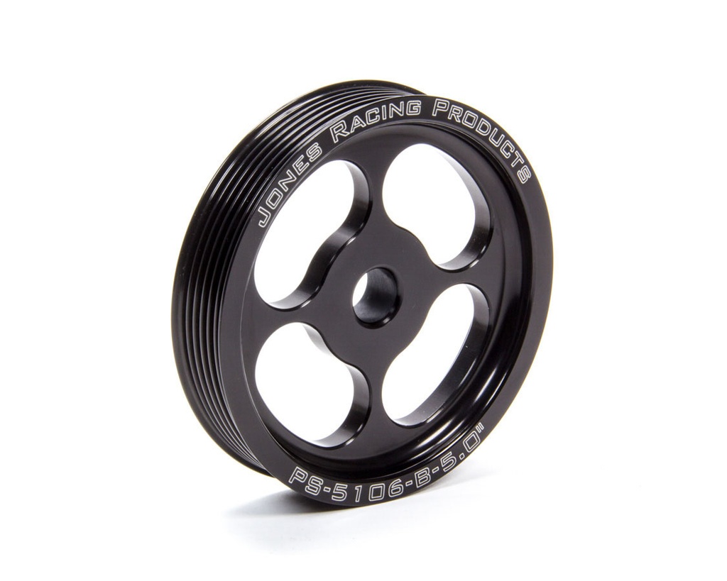 [JRPPS-5106-B-5.000] Jones Racing Products - P/S Pulley 6 Groove Serpentine 5in Press Fit