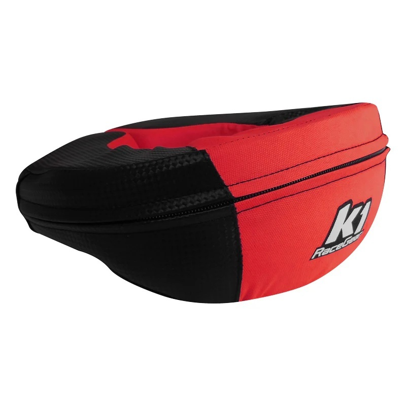[K1R15-NEC-CAR-A] K1 Racegear - Neck Collar Karting Adult Carbon / Red