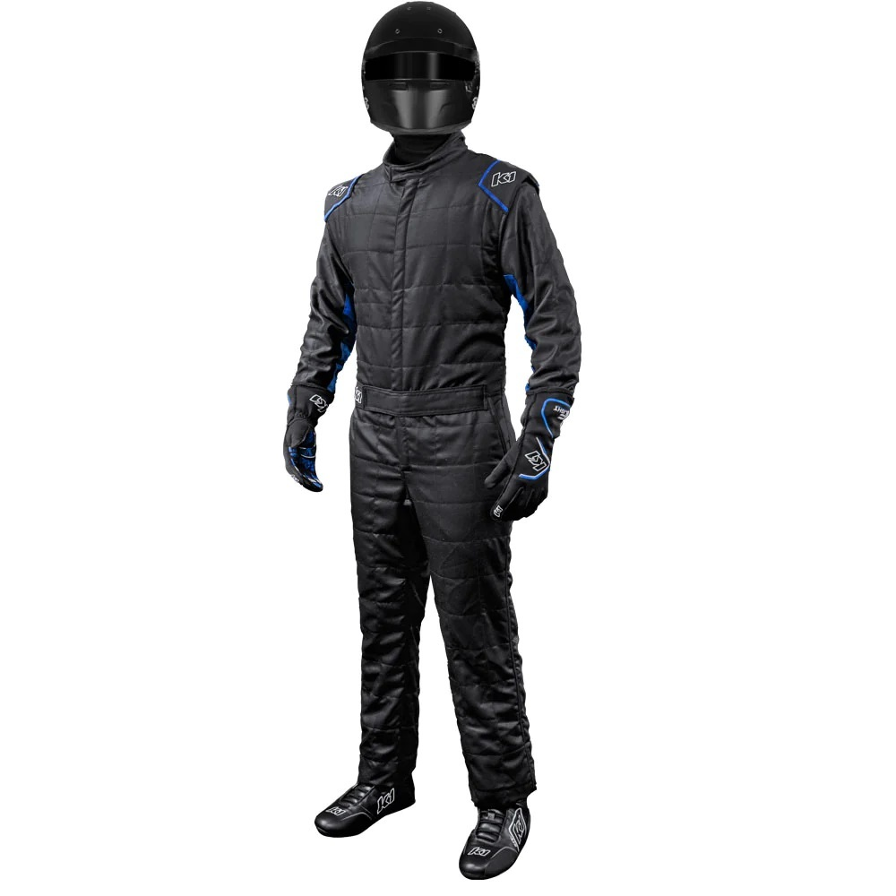 [K1R20-OTL-NB-2XL] K1 Racegear - Suit Outlaw XX-Large Black / Blue SFI 3.2A/5