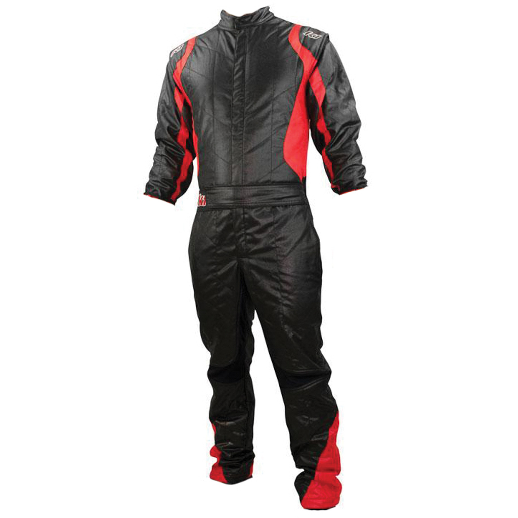 [K1R20-PR2-NR-L] K1 Racegear Suit Precision II Black / Red Large