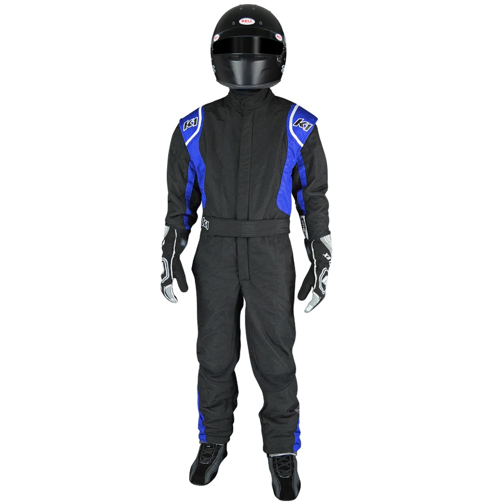 [K1R20-PRY-NB-3XS] K1 Racegear - Suit Precision II 3X-Small Black/Blue