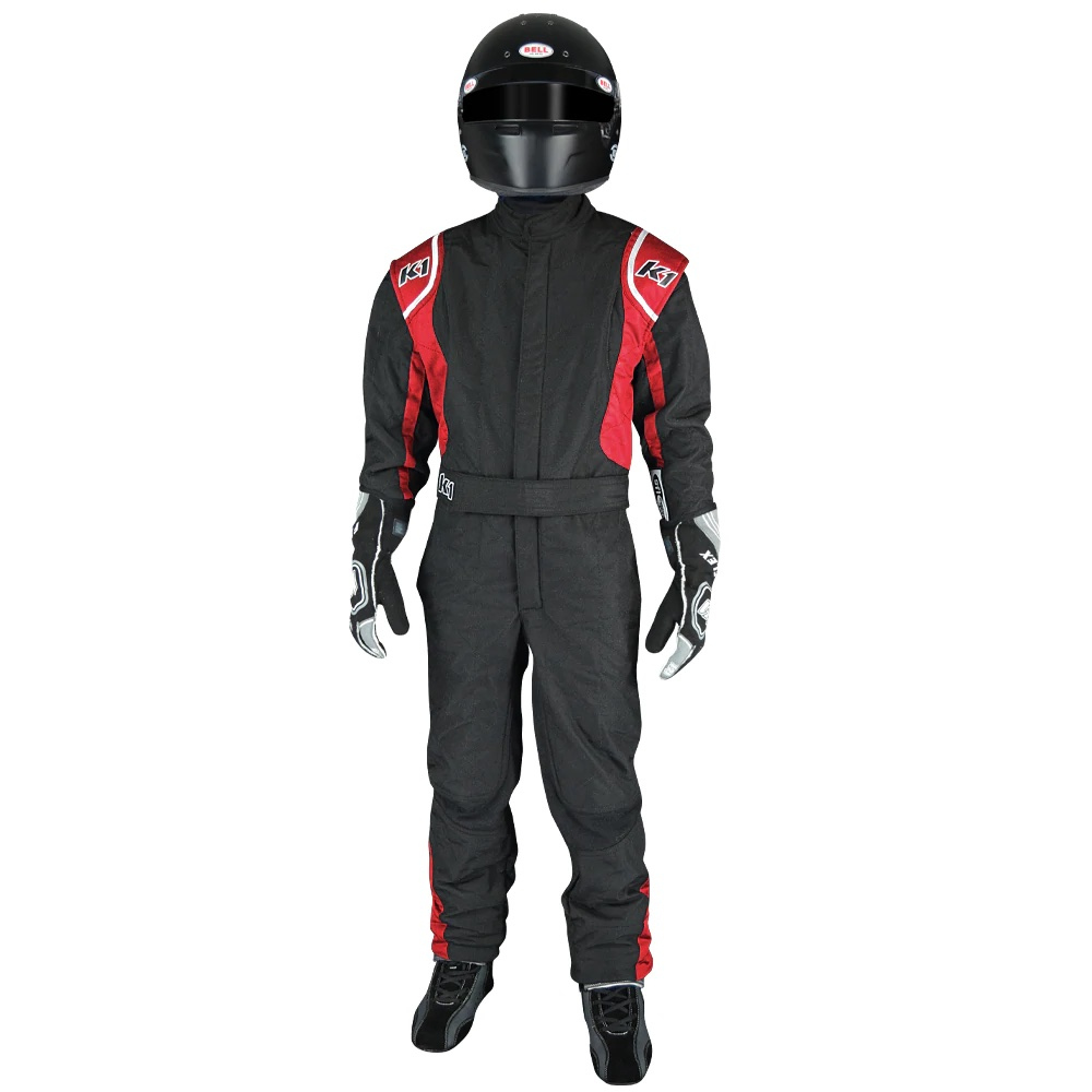 [K1R20-PRY-NR-7XS] K1 Racegear - Suit Precision II 7X- Small Black/Red