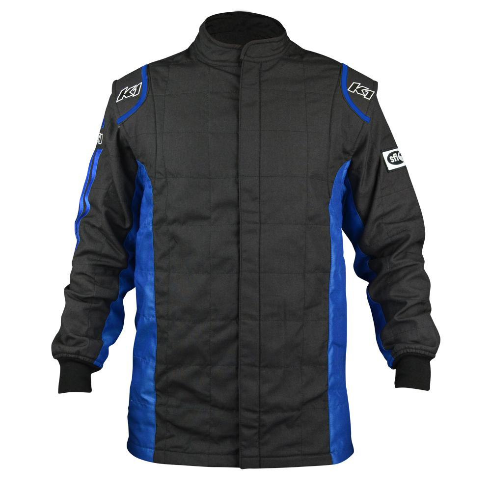 [K1R21-SPT-NB-3XL] K1 Racegear - Jacket Sportsman Black / Blue 3X-Large