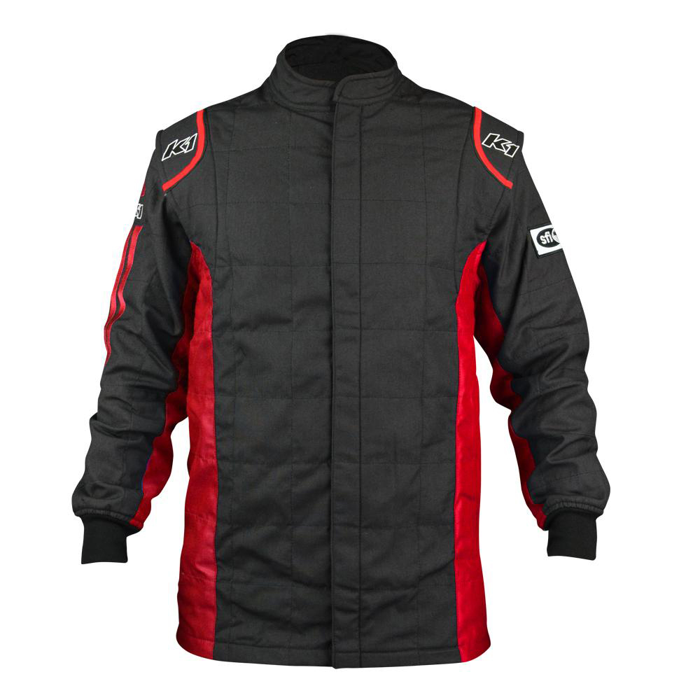 [K1R21-SPT-NR-LXL] K1 Racegear - Jacket Sportsman Black / Red Large / X-Large