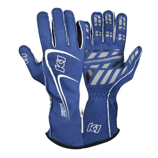 [K1R23-TR1-B-XL] K1 Racegear - Glove Track1 Blue X-Larg SFI 5