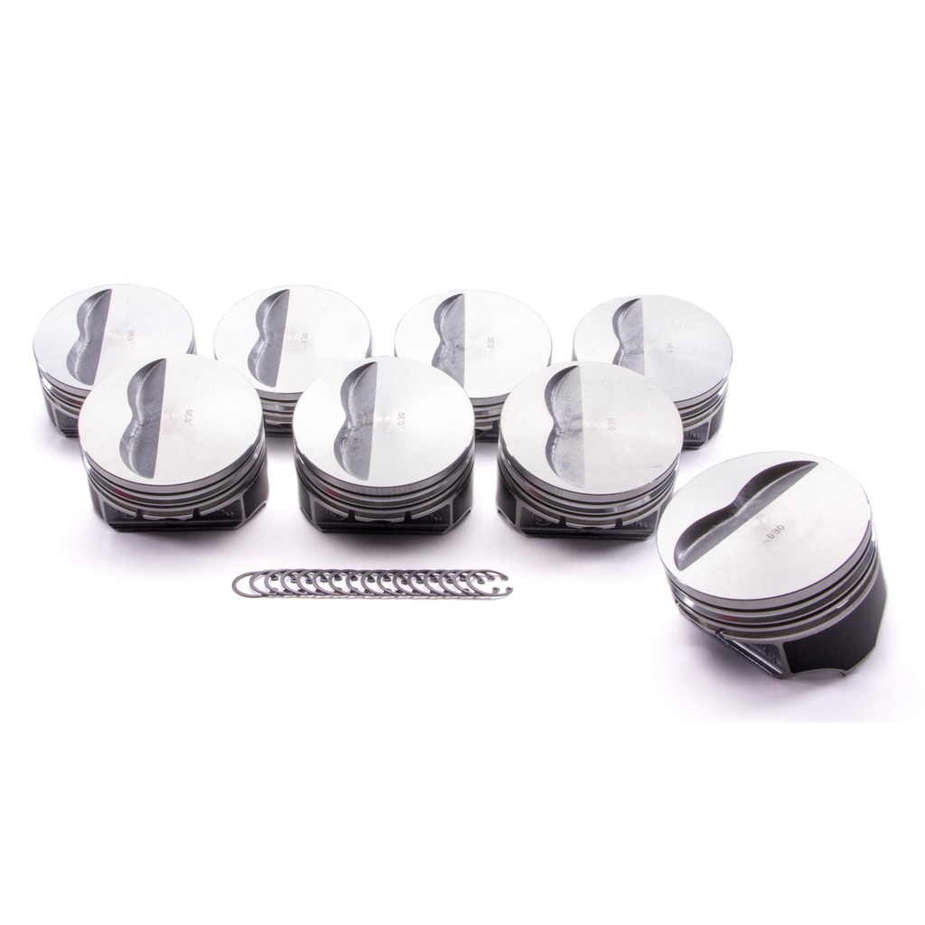 [KBP9907HC.030] Kb Performance Pistons - SBC Flat Top Piston Set 4.155 Bore -5cc