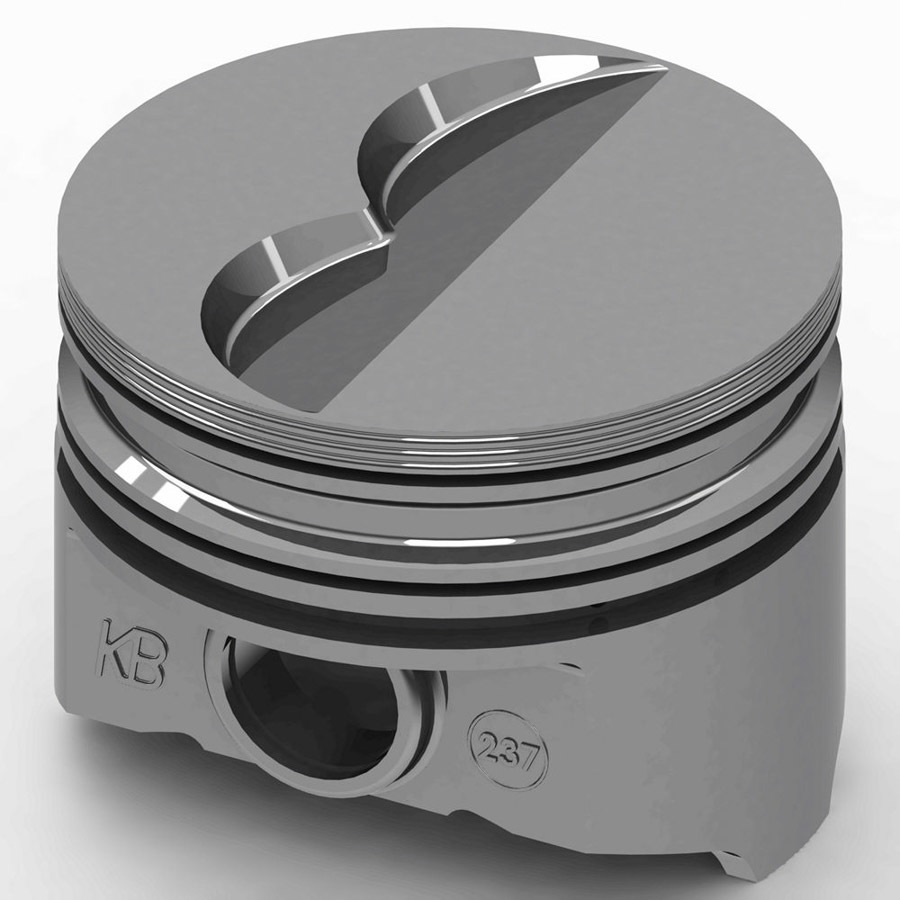 [KBPKB237.030] Kb Performance Pistons - Bbm Flat Top Piston Set 4.350 Bore -5Cc