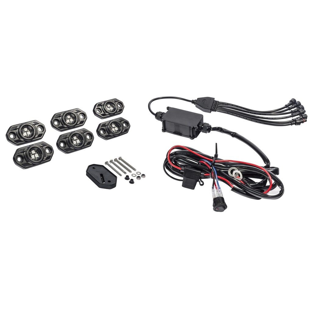 [KCH339] Kc Hilites - Crl 6 Pc Rgb Rock Light Kit