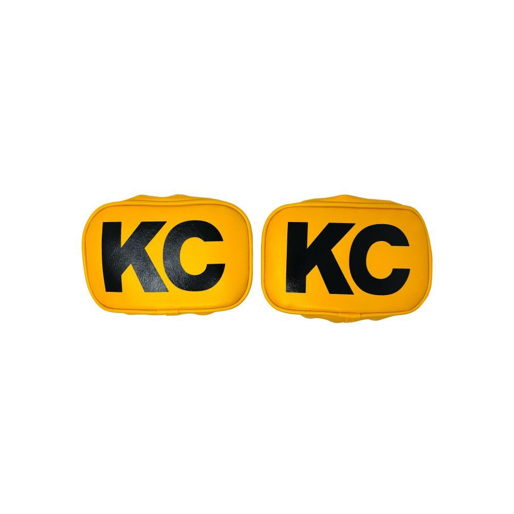 [KCH5601] Kc Hilites - Vinyl Cover 5In X 7In Yellow W/Black Pair