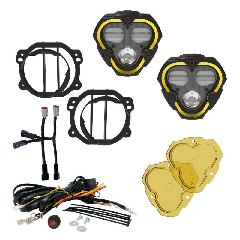 [KCH97146] Kc Hilites - Flex Era 3 Dual Mode Sae Fog Light Kit Pair