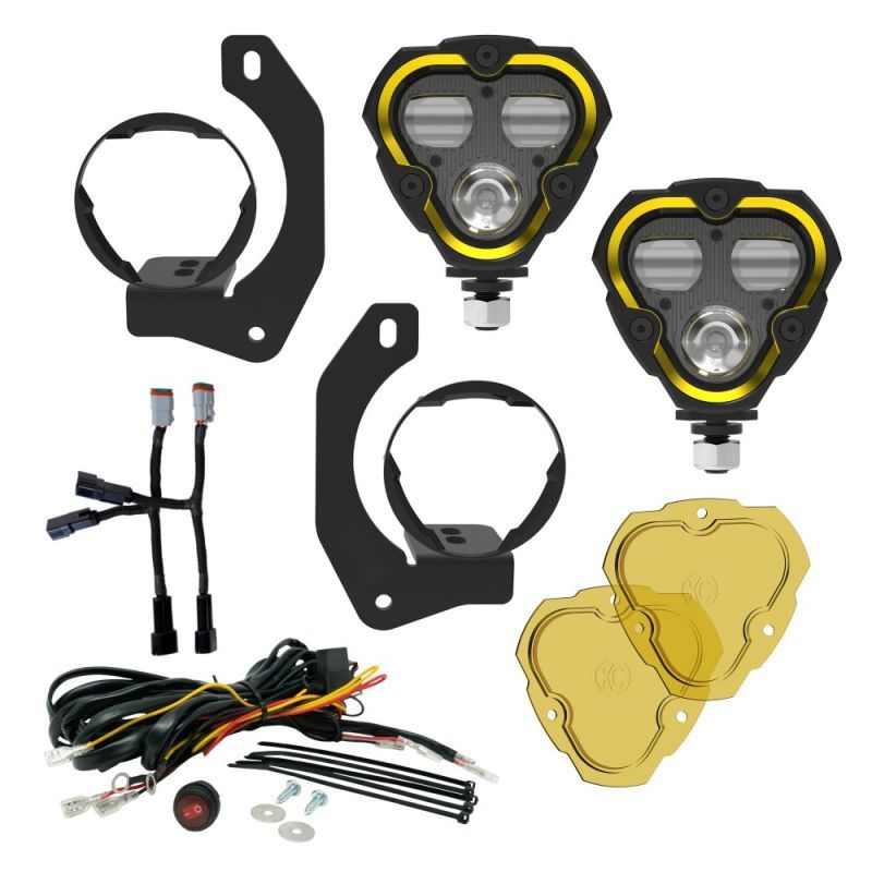 [KCH97149] Kc Hilites - Flex Era 3 Dual Mode Sae Fog Light Kit Pair