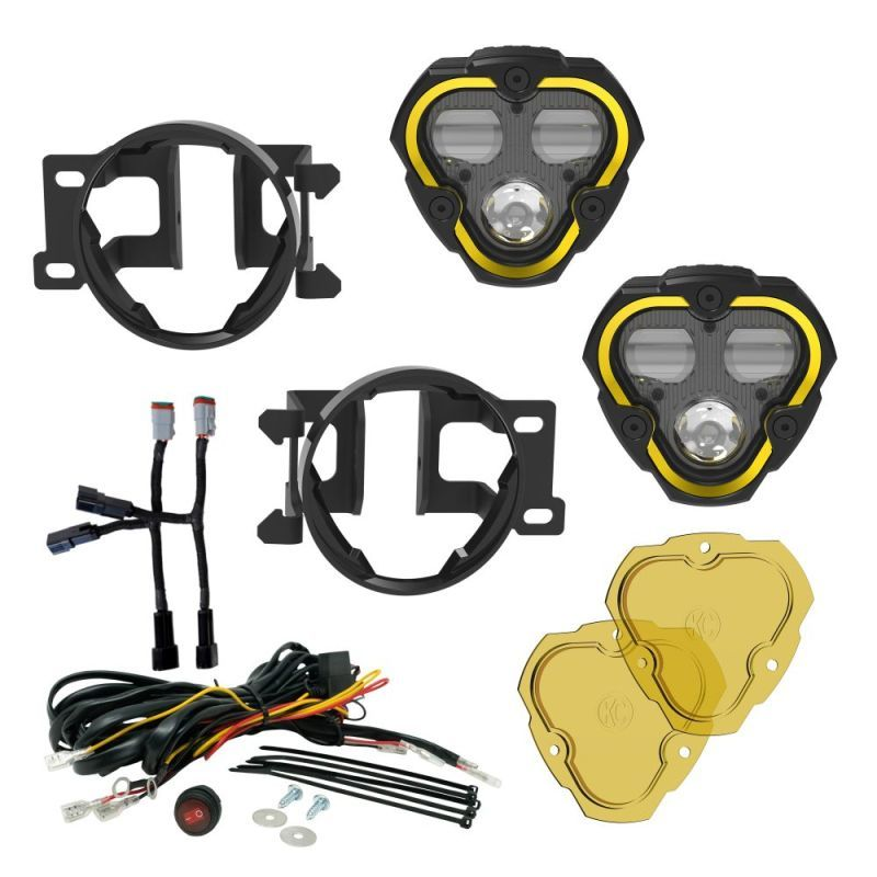 [KCH97154] KC Hilites - Flex Era 3 Dual Mode SAE Fog Light Kit Pair