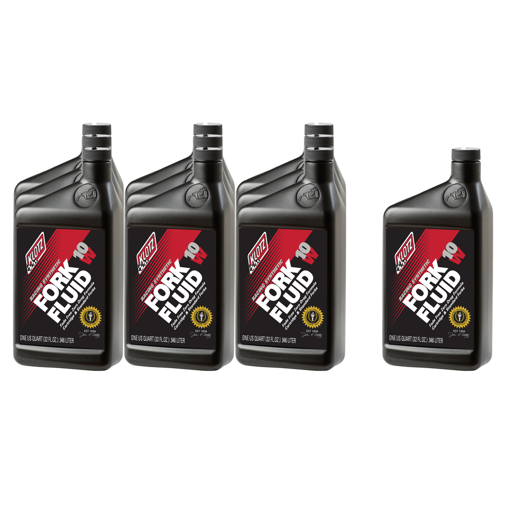[KLOKL-510-10] Klotz Synthetic Lubricants - 10W Racing Synthetic Shock Oil Case 10x1Qt
