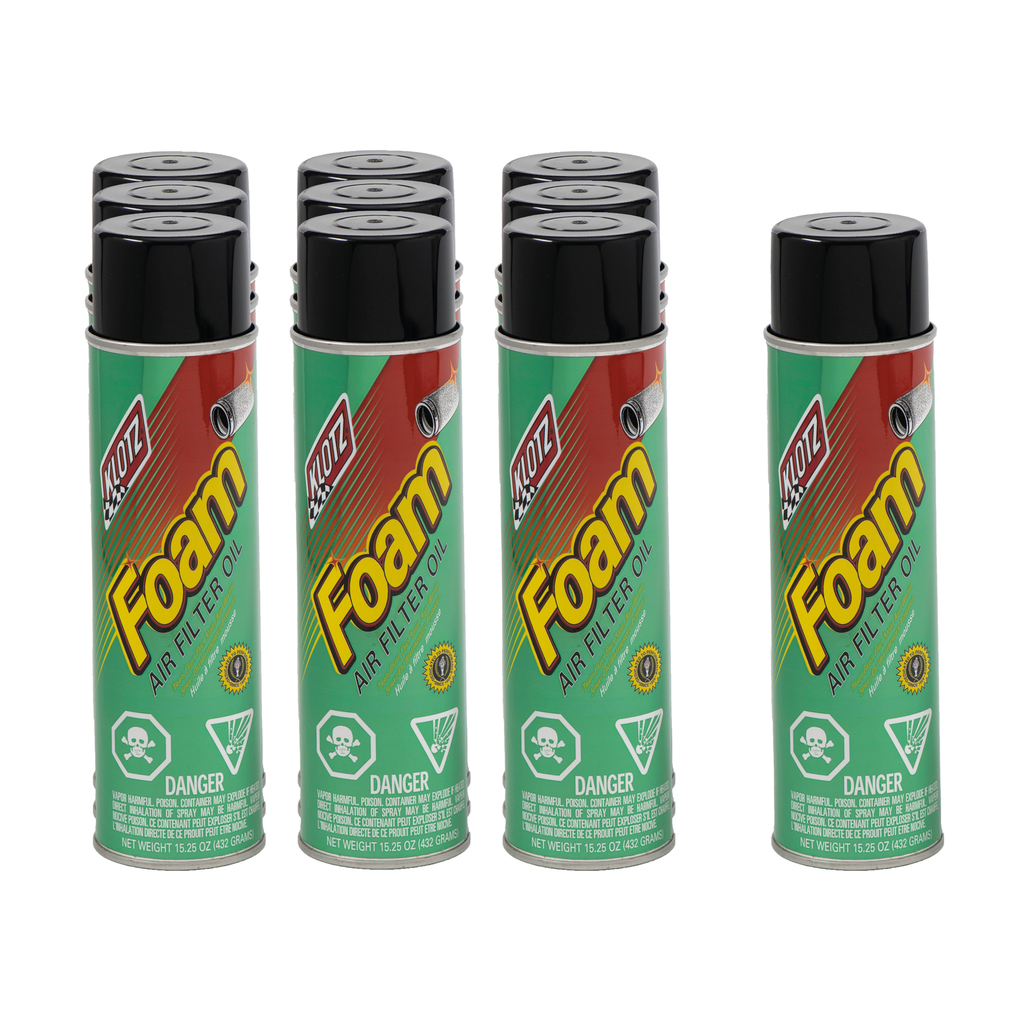 Klotz Synthetic Lubricants - Foam Filter Oil Case 10 X 15.25 Oz.