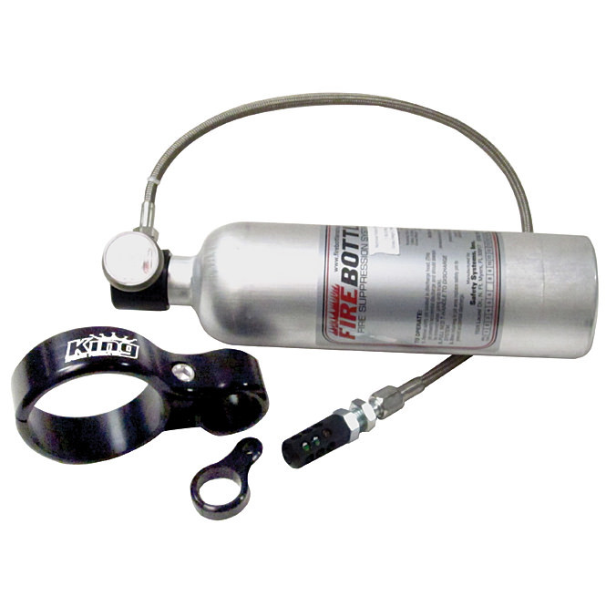 King Racing Products - Fire Bottle And Clamp Kit Heat Activated