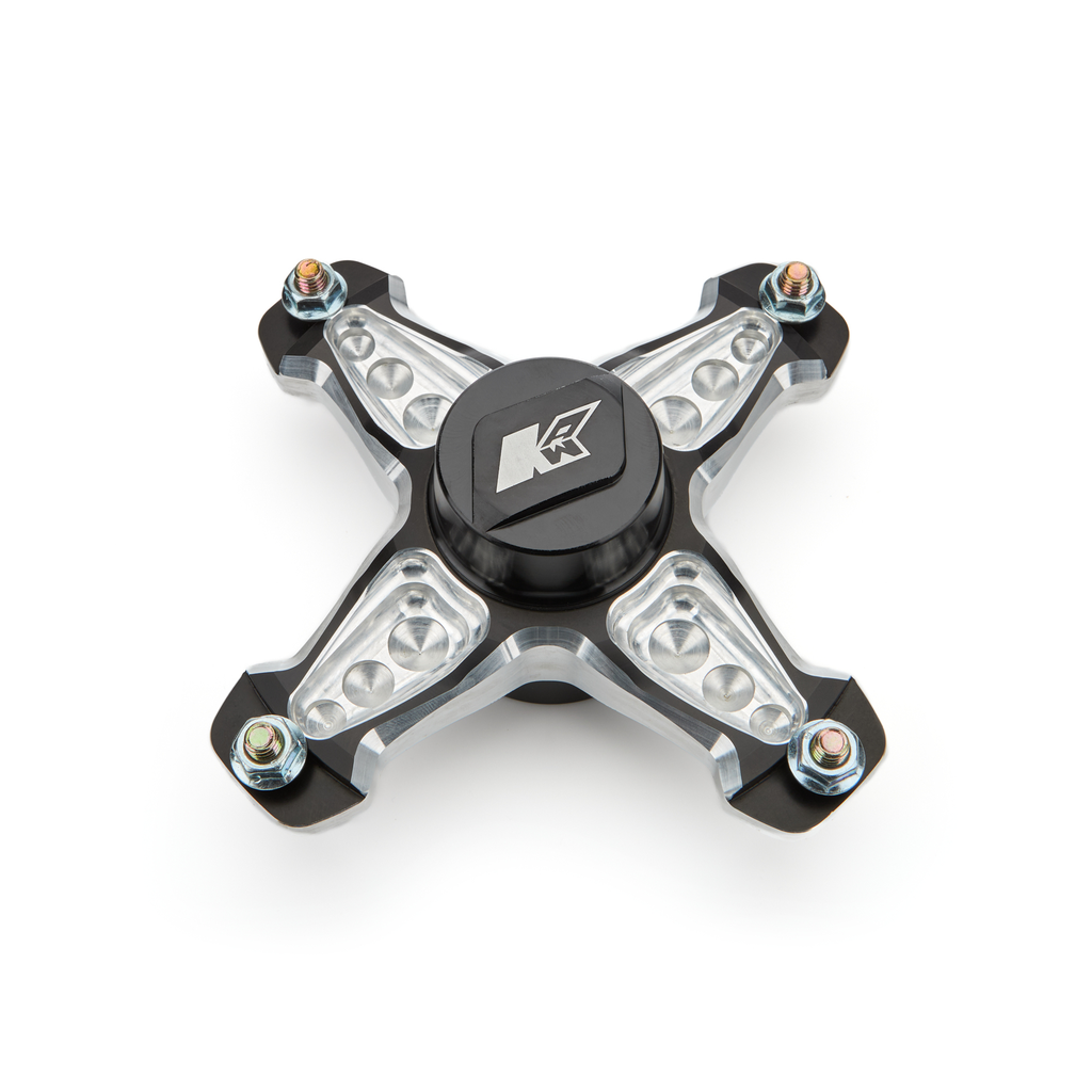 [KAW10P4] Keizer Aluminum Wheels - Front Hub Blk Anod 4 Pin Micro W/Bearing Right