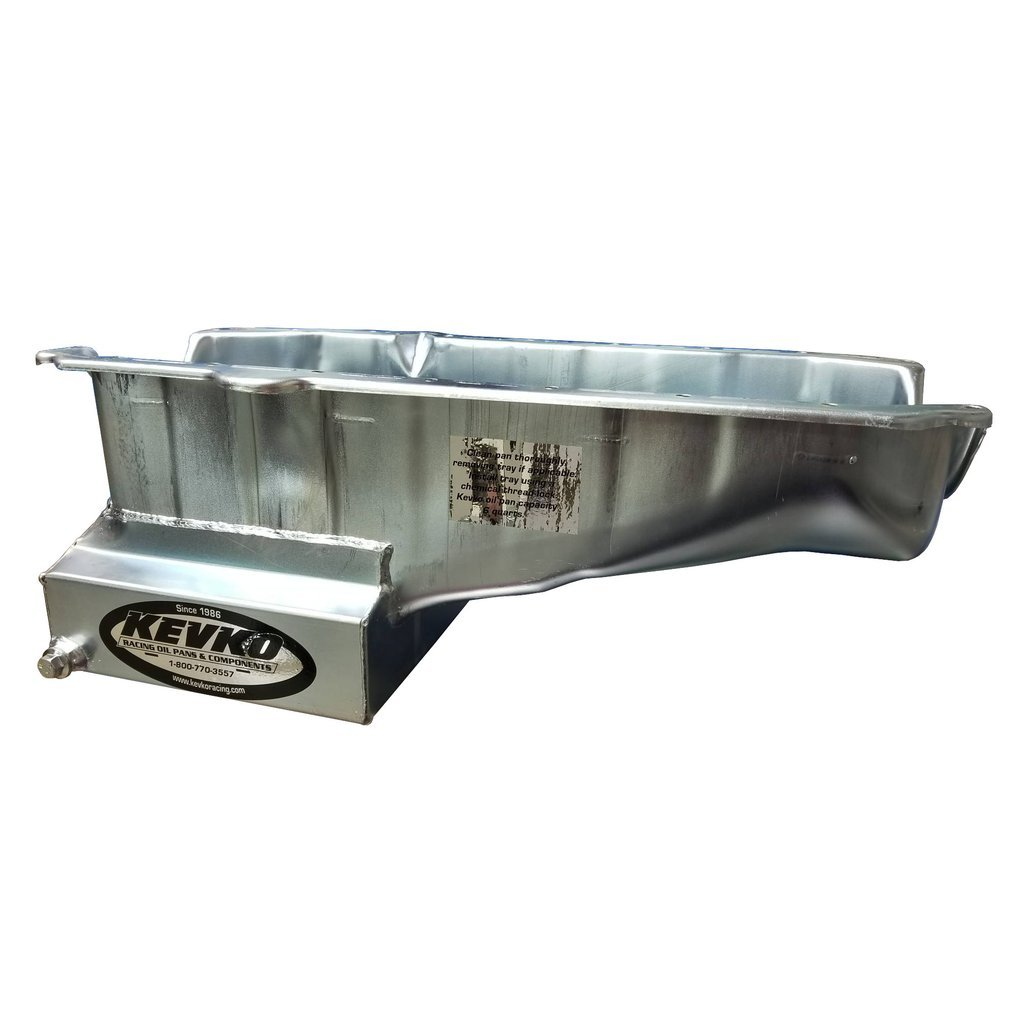 [KEV1070RH] KEVKO Oil Pans & Components - SBC Oil Pan 6qt Street/Strip RH Dipstick 80-85