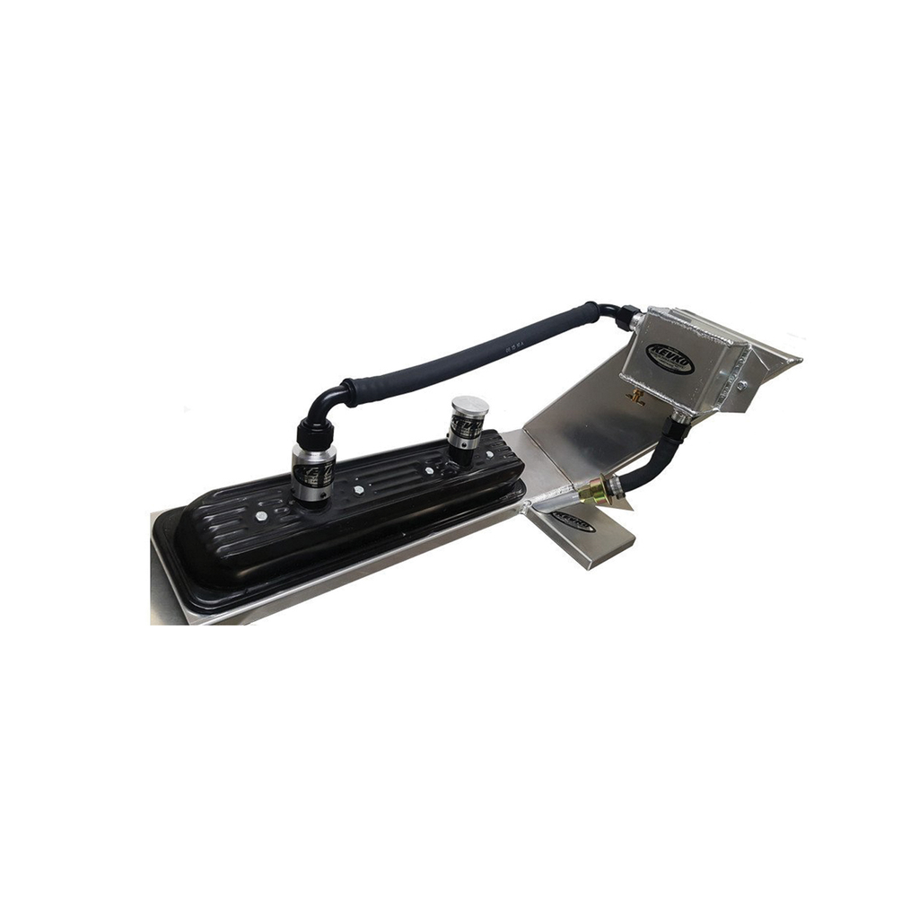 [KEVK139-OPEN] Kevko Oil Pans & Components - Alum Evac Tank Kit W/1-1/2in Slip Ons