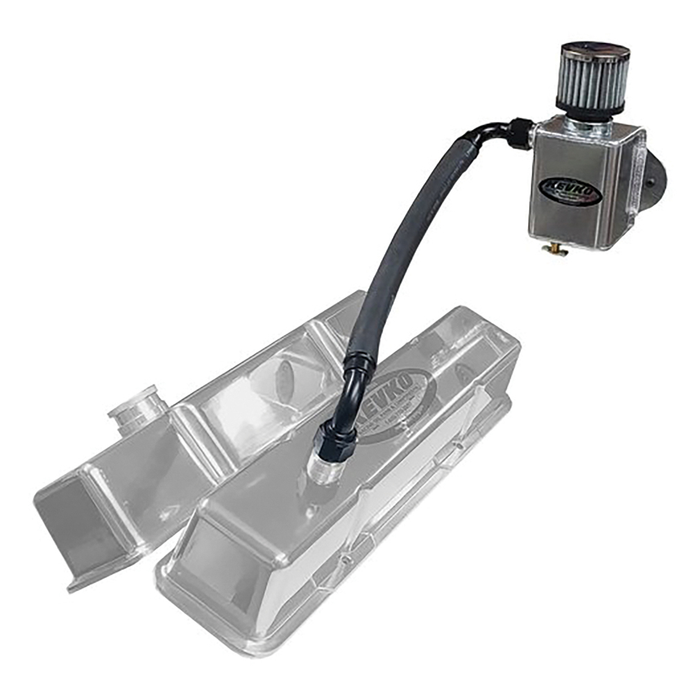 [KEVK9085-CRATE] Kevko Oil Pans & Components - Remote Breather Kit W/ 1-3/8in Slip Ons