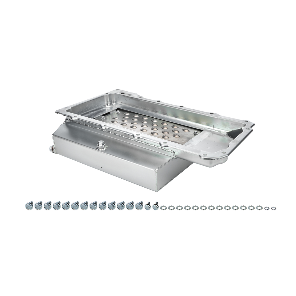 [KEVLS1007-ST] Kevko Oil Pans & Components - GM LS CT Oil Pan 8qt 4-In Deep Rear Sump