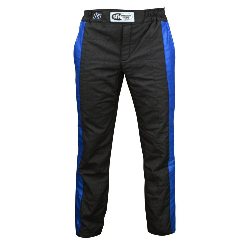[K1R22-SPT-NB-ML] K1 Racegear - Pant Sportsman Black/Blue Medium/Large