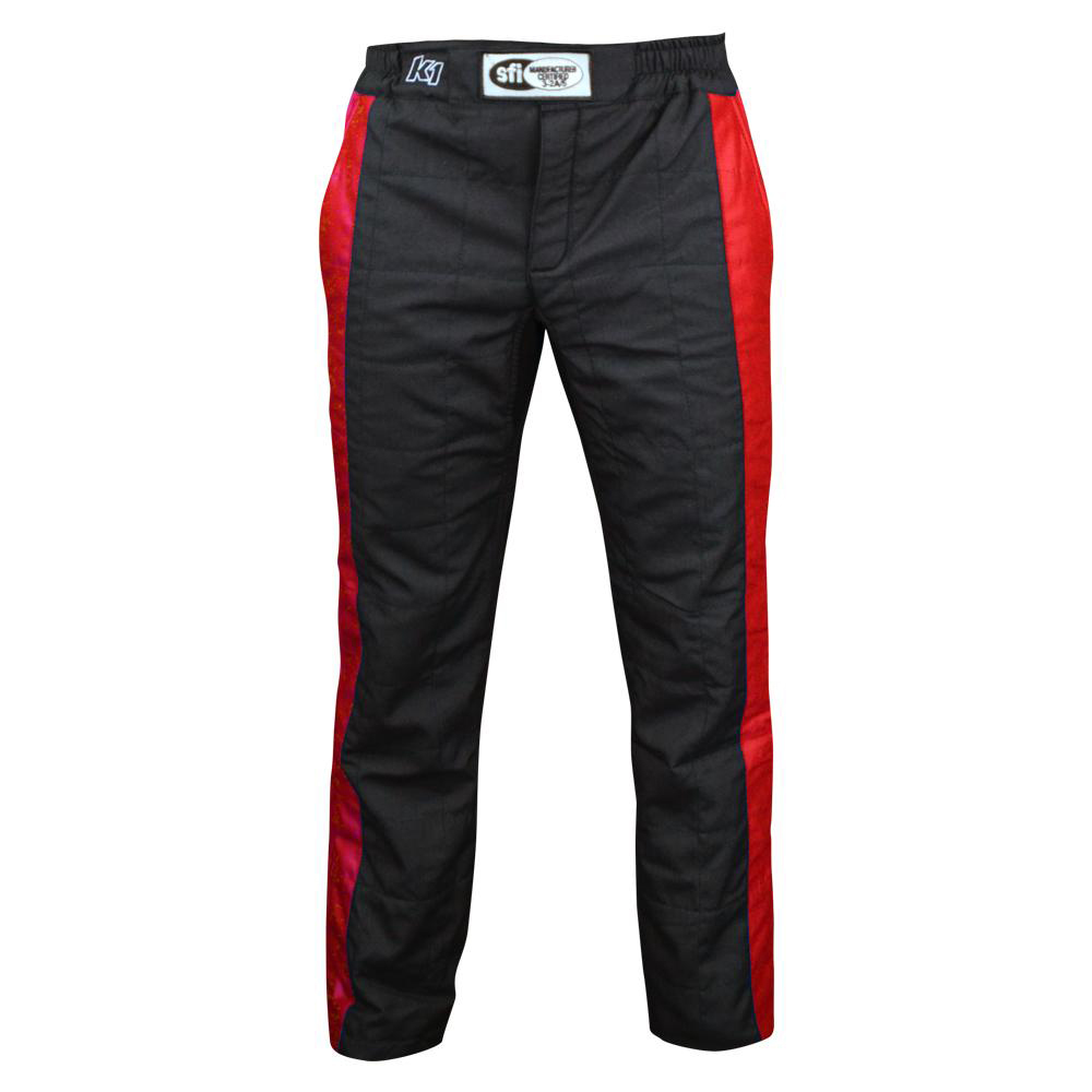 [K1R22-SPT-NR-2XL] K1 Racegear - Pant Sportsman Black / Red XX-Large