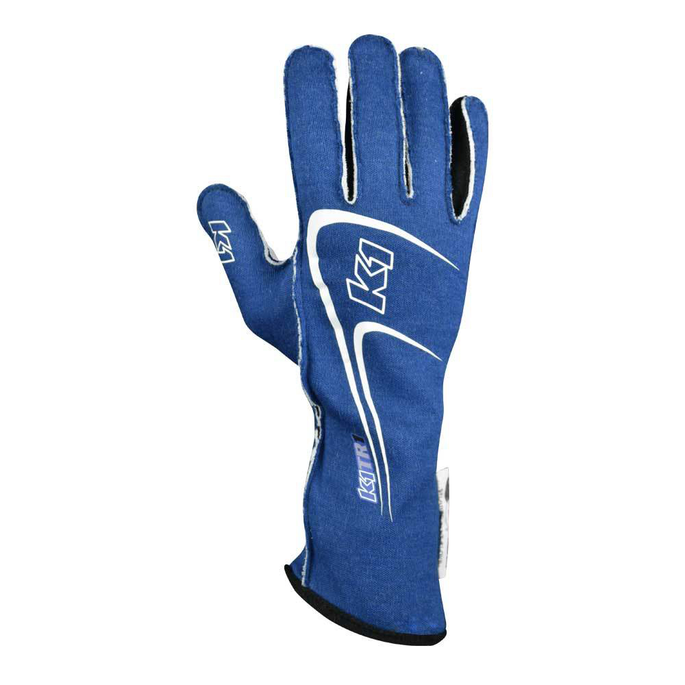 [K1R23-TR1-B-4XS] K1 RaceGear - Glove Track 1 Blue 4X-Small Youth