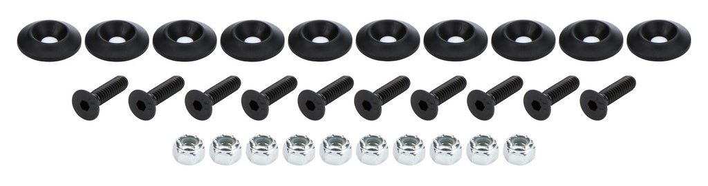 [ALL18680] Allstar Performance - Countersunk Bolt Kit Black 10pk