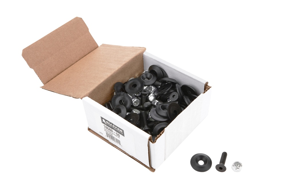 [ALL18680-50] Allstar Performance - Countersunk Bolt Kit Black 50pk