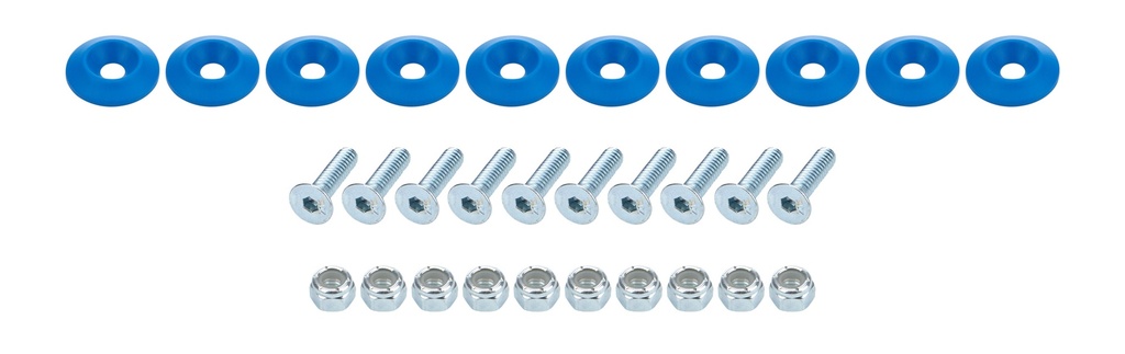 [ALL18683] Allstar Performance - Countersunk Bolt Kit Blue 10pk