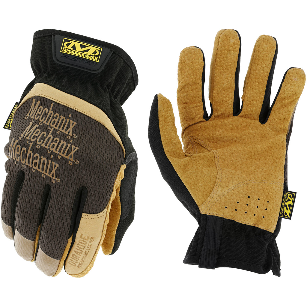 [AXOLFF-75-010] Glove FastFit Leather Large Tan/Black
