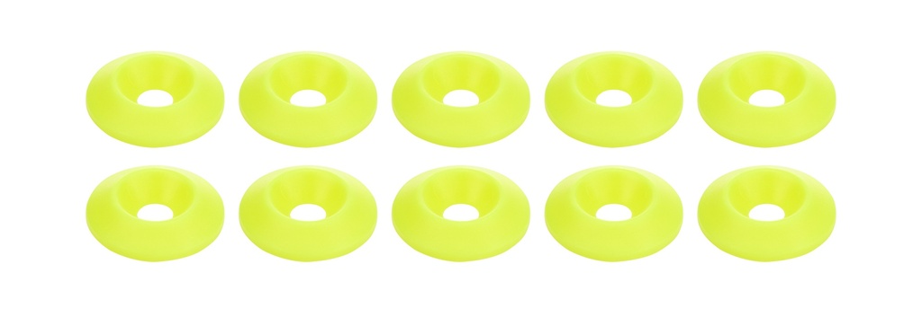[ALL18698] Allstar Performance - Countersunk Washer Fluorescent Yellow 10pk