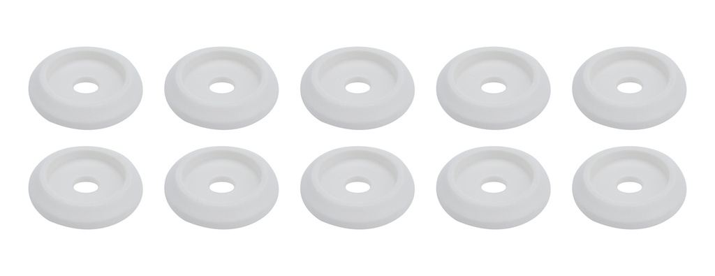 [ALL18846] Allstar Performance - Body Bolt Washer Plastic White 10pk