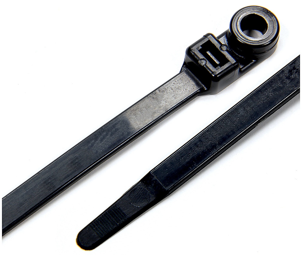 Allstar Performance - Wire Ties Black 14.00 w/ Mounting Hole 25pk