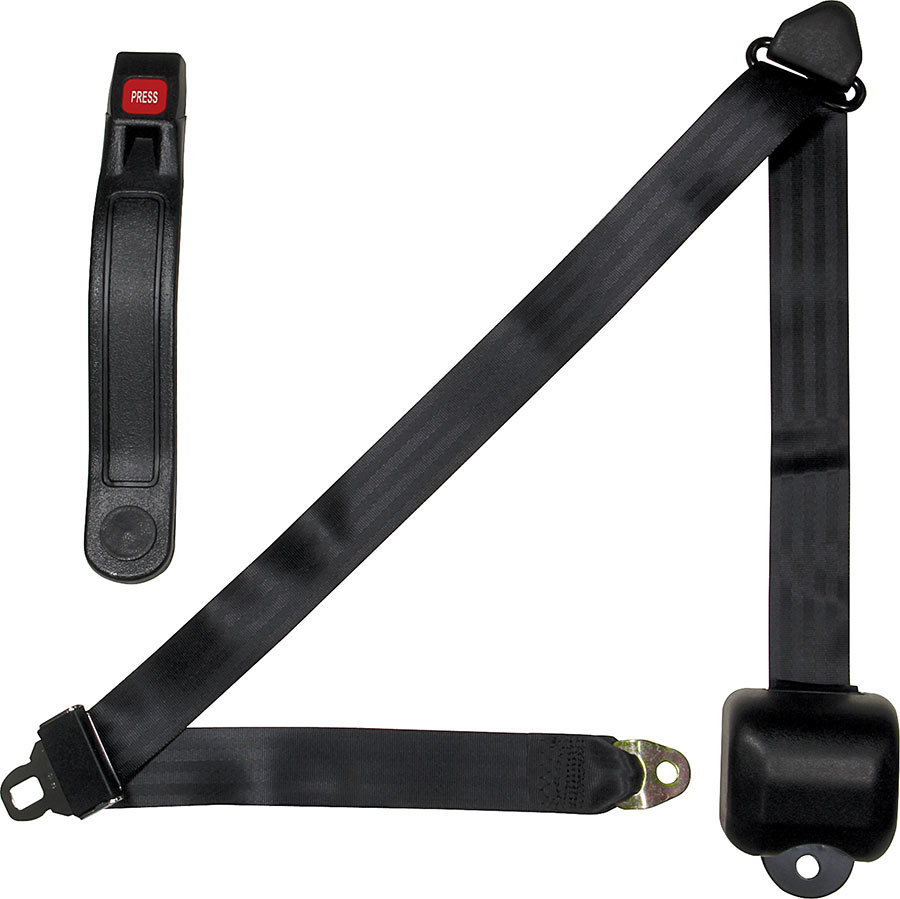 Allstar Performance - Seat Belt Retractable 3pt Black