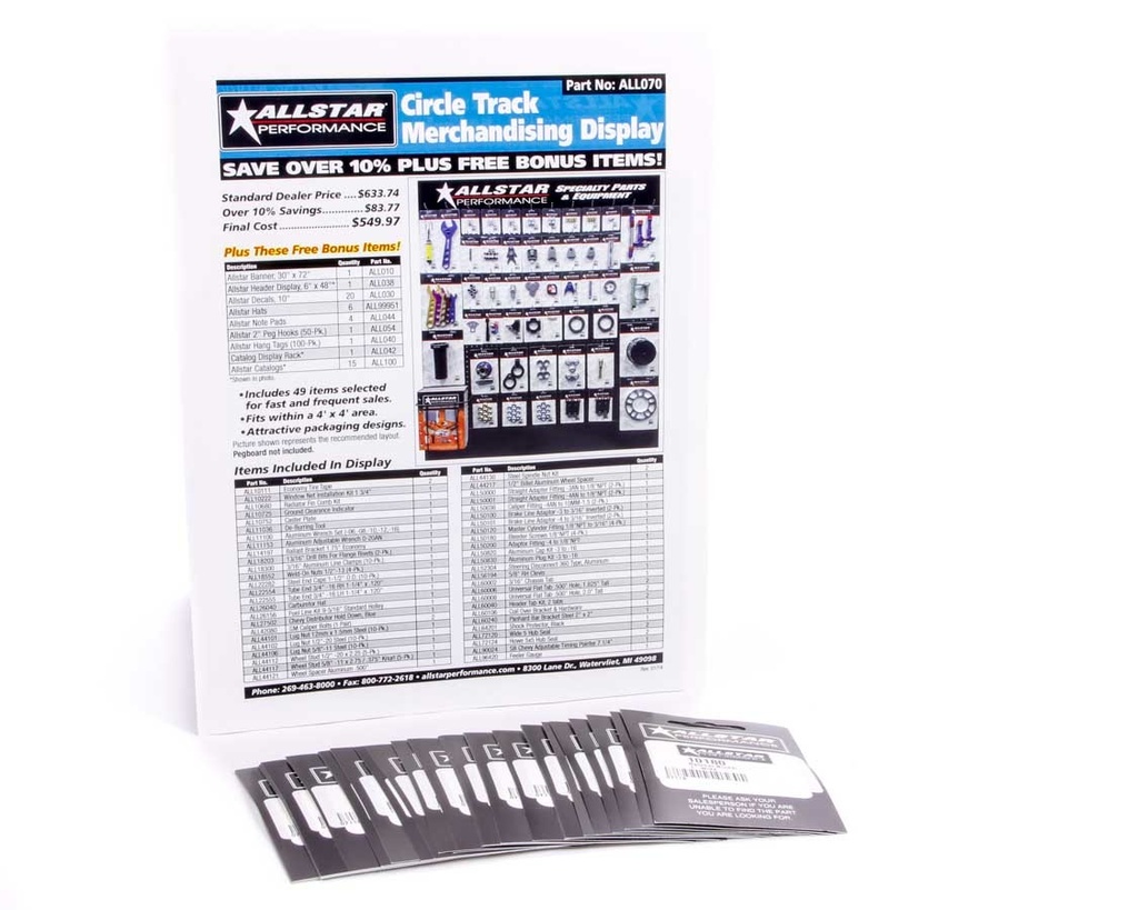 Allstar Performance - Merchandising Display Components For All070