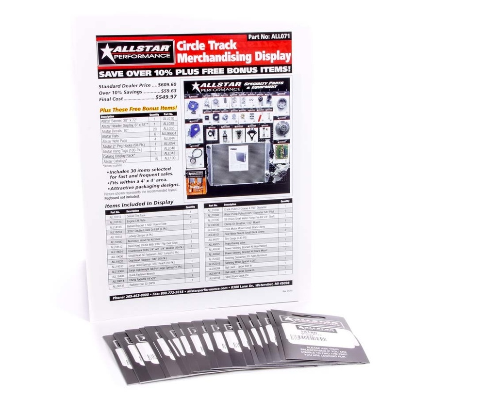 Allstar Performance - Merchandising Display Components For ALL071